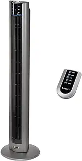15. Lasko 48" Xtra Air Tower Fan with Fresh Air Ionizer, Timer and Remote Control for Home and Office use, with 3 yr. India On-site warranty Grey