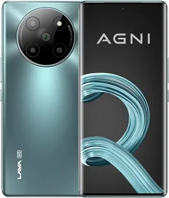 8. Lava Agni 2 5G (Glass Viridian, 8GB RAM, 256GB Storage) | India's First Dimensity 7050 Processor | 120 Hz Curved Amoled Display | 13 5G Bands | Superfast 66W Charging | Clean Android