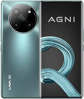 11. Lava Agni 2 5G (Glass Viridian, 8GB RAM, 256GB Storage) | India's First Dimensity 7050 Processor | 120 Hz Curved Amoled Display | 13 5G Bands | Superfast 66W Charging | Clean Android