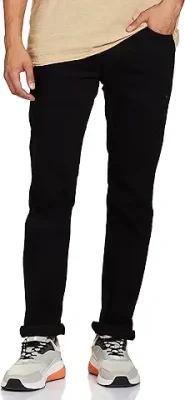 9. Levi's Men's Slim Jeans (A7087-0077_Solid Black_32)