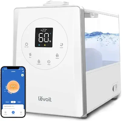 7. LEVOIT LV600S Smart Warm and Cool Mist Humidifiers for Home Bedroom Large Room