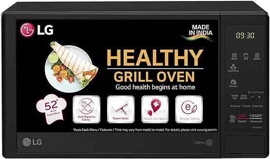 9. LG 20 L Grill Microwave Oven (MH2044DB, Black)