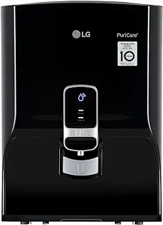 6. LG WW140NP 8L Stainless Steel Tank - RO+ Mineral Booster, Filter Change Indicator, Pre-Sediment Filter Free, Multi Stage Filtration, Digital Sterilizing Care, BIS Approved ISI Mark (Black, Wall Mount)