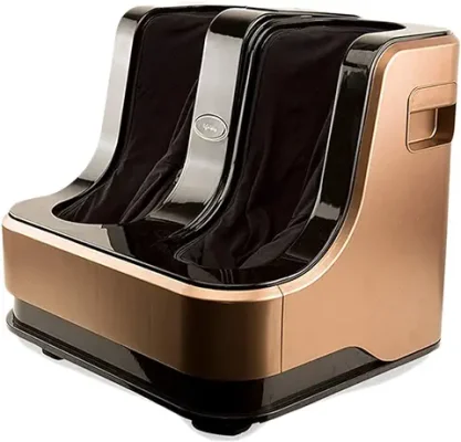 10. Lifelong LLM135 Leg, Foot and Calf Massager 80W, 4 Motors, Rolling & Kneading Functions for Pain Relief & Improving Blood Circulation, Corded Electric, Brown