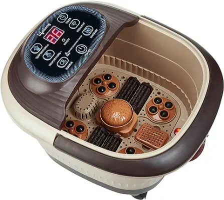 8. Lifelong LLM279 Foot Spa and Massager with Automatic Rollers, Digital Panel, Bubble Bath & Water Heating Technology for Pedicure, Pain relief & Foot Care (1 Year Warranty)
