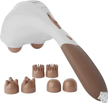 14. Lifelong LLM36 Powerful Double Head Body Massager Hammer with 3 Massage Heads & Variable Speed Setttings For Pain Relief and Relaxation|Full Body Massager Machine for Home (1 Year Warranty, Brown)