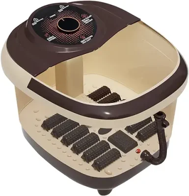 12. Lifelong LLM405 Foot Spa Massager with 12 Rollers with Water Heating Function, Digital Panel, Bubble Bath for Pedicure, Pain Relief & Foot Care (1 Year Warranty)