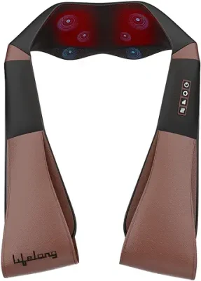 9. Lifelong LLM495 Neck Massager with Electric Heat Therapy Neck, Shoulder and Back Massager for pain and stress relief|Free Carry Bag