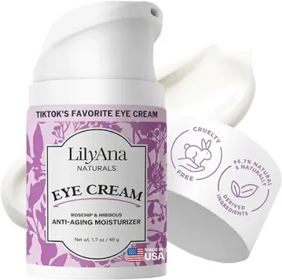 10. LilyAna Naturals Eye Cream for Dark Circles and Puffiness