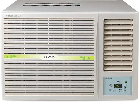 5. Lloyd 1.5 Ton 3 Star Inverter Window AC (Copper, 2023 Model, White with Green Deco Strip, GLW18I3FWCEV)