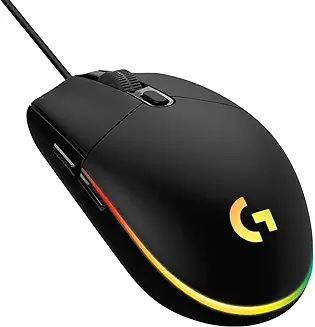 2. Logitech G 102 USB Light Sync Gaming Mouse with Customizable RGB Lighting