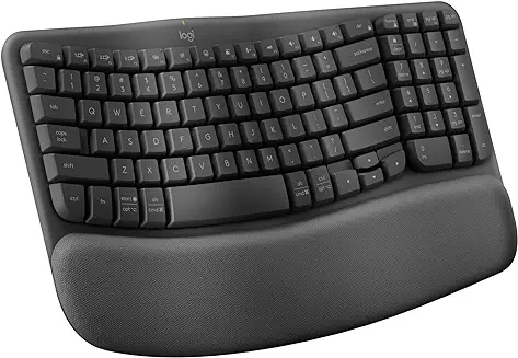 5. Logitech Wave Keys Wireless Ergonomic Keyboard