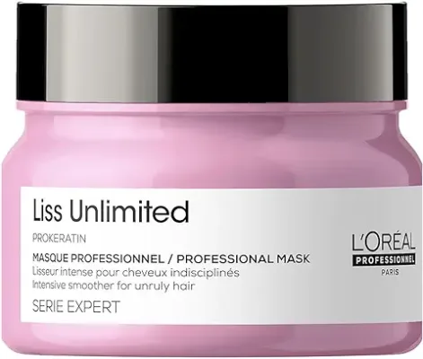 14. L'Orã©Al Professionnel Liss Unlimited Hair Mask With Pro-Keratin And Kukui Nut Oil For Rebellious Frizzy Hair, Serie Expert, 250Gm