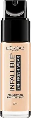 9. L'Oreal Paris Makeup Infallible Up to 24 Hour Fresh Wear Lightweight Foundation, Ivory, 1 Fl Oz.
