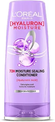 1. L'Oréal Paris Moisture Sealing Conditioner, With Hyaluronic Acid, For Dry & Dehydrated Hair, Adds Shine & Bounce, Hyaluron Moisture 72H, 180ml