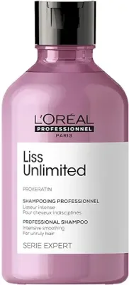 5. L'OREAL PROFESSIONNEL PARIS Liss Unlimited Shampoo For Rebellious & Frizzy Hair, 300Ml | Professional Anti - Frizz Shampoo | Hair Smoothing Shampoo