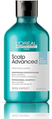10. L'Oréal Professionnel Scalp Advanced Anti-Dandruff Dermo-Clarifier Shampoo | For Scalp with Dandruff | With Piroctone Olamine (300 ml)