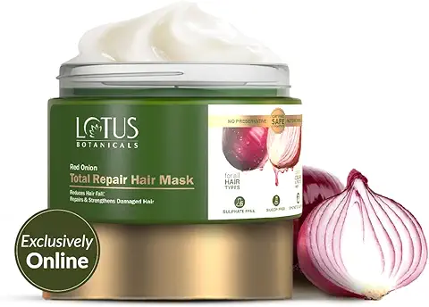 2. LOTUS BOTANICALS Red Onion Total Repair Hair Mask