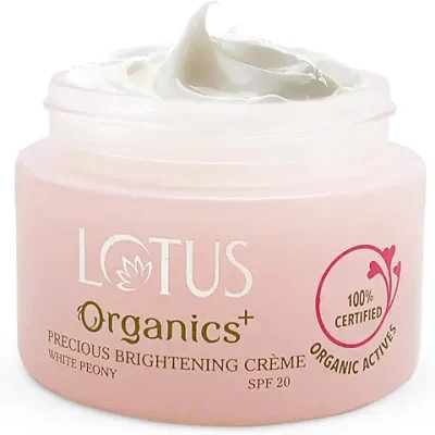 9. Lotus Organics+ Precious Brightening Cream