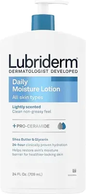 8. Lubriderm Daily Moisture Lotion + Pro-Ceramide with Shea Butter & Glycerin Helps Moisturize Dry Skin