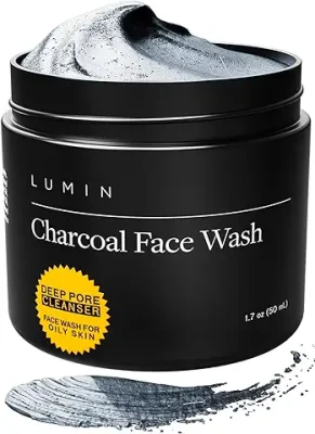 12. Lumin Charcoal Face Wash Men, Charcoal Cleanser, Mens Charcoal Face Wash,