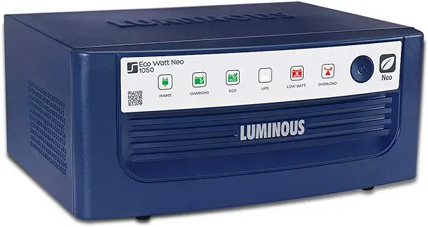 5. Luminous Eco Watt Neo 1050 Square Wave 900VA/12V Inverter for Home, Office and Shops (Supports 1 Inverter Battery of 12V)