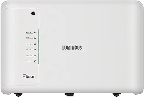 10. Luminous iCon 1100 Pure Sine Wave 900VA/12V Inverter for Home, Office & Shops
