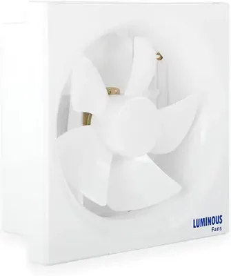 Luminous Vento Deluxe 150 mm Exhaust Fan For Kitchen, Bathroom with Strong Air Suction, Rust Proof Body and Dust Protection Shutters (White)