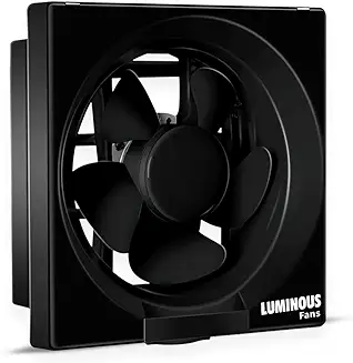 4. Luminous Vento Deluxe 250 mm Exhaust Fan For Kitchen, Bathroom with Strong Air Suction, Rust Proof Body and Dust Protection Shutters (Black)