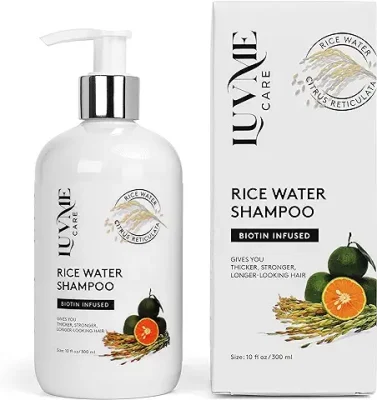 1. Luv Me Care Rice Water Hair Growth Shampoo With Biotin