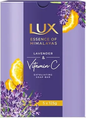 6. Lux LAVENDER & VITAMIN C EXFOLIATING SOAP