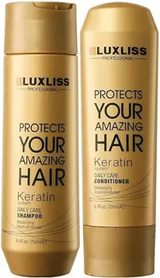 11. Luxliss Protects Your Amazing Hair Keratin System Daily Care Shampoo - 250ml and Conditioner - 200 ML