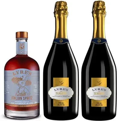 2. Lyre's Amalfi Spritz Grande Duo Set - Non-Alcoholic Spirit Set (Pack of 3) | Italian spritz (Orange Spritz Style) & Classico Grande (Sparkling Wine Style) | 23.7 fl oz x 1 + 25.4 fl oz x 2