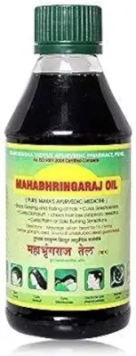5. Mahabhringraj Oil 1 bottle of 200 ml ea, Scalp Massaging Oil Ramakrishna Pharma Brand - Ayurvedic Medicine