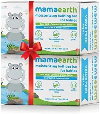 15. Mamaearth Bathing Bar for Babies - 75g (Pack of 4), Moisturizing