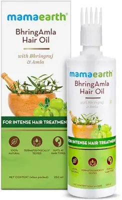 13. Mamaearth Bhring Amla Hair Oil With Bhringraj & Amla, 250ml