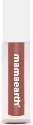 9. Mamaearth Feather Light Liquid Matte Mini Lipstick with Coconut & Vitamin E for 16-Hour Long Stay (Weightless & Non-Drying) - 1.2 ml (Nude Punch)