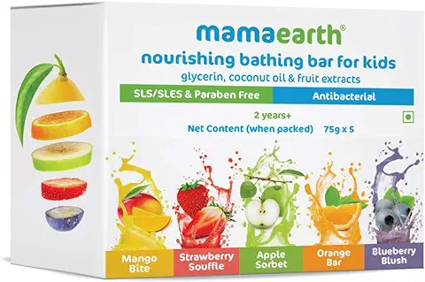7. Mamaearth Fruit based Nourishing Clear Bathing Bar Baby Soap