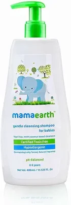 3. Mamaearth Gentle Cleansing Natural Baby Shampoo, 400ml (White)