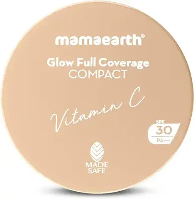 5. Mamaearth Glow Full Coverage Compact SPF 30