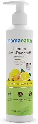 7. Mamaearth Lemon Anti-Dandruff Shampoo with Lemon & Ginger for Itchy & Flaky Scalp - 250 ml
