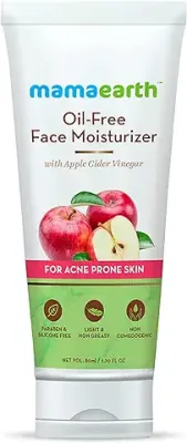 4. Mamaearth Oil-Free Moisturizer For Face With Apple Cider Vinegar For Acne Prone Skin, 80 ml