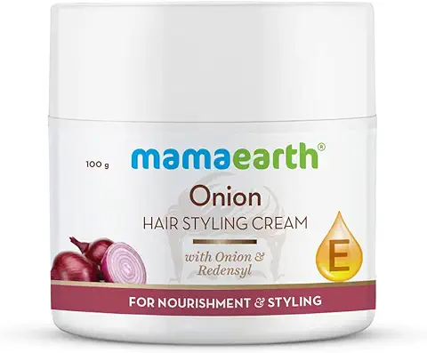 5. Mamaearth Onion Hair Styling Cream for Men with Onion & Redensyl for Nourishment & Styling- 100 g