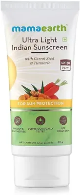 13. Mamaearth Ultra Light Indian Sunscreen with Carrot Seed