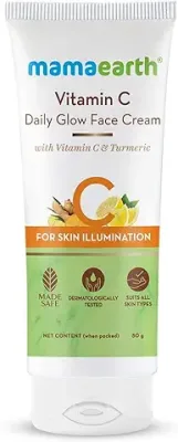 1. Mamaearth Vitamin C Daily Glow Face Cream With Vitamin C & Turmeric For Skin Illumination - 80 G