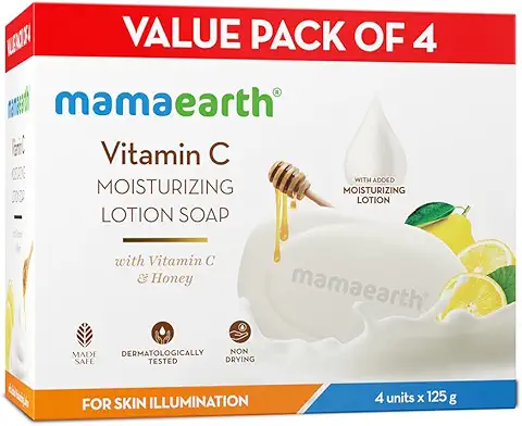 4. Mamaearth Vitamin C Moisturizing Lotion Soap