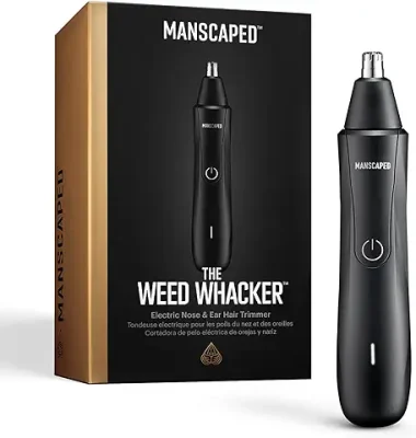 11. MANSCAPED The Weed WhackerTM Nose and Ear Hair Trimmer - 9,000 RPM Precision Tool with Rechargeable Battery, Wet/Dry, Easy to Clean, Hypoallergenic Stainless Steel Replaceable Blade
