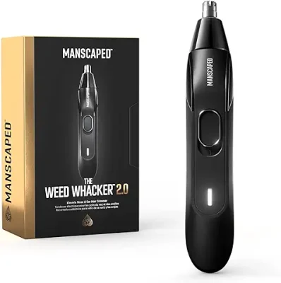 3. MANSCAPED Weed Whacker® 2.0 Electric Nose & Ear Hair Trimmer - 7,000 RPM Precision Tool with Rechargeable Battery, Wet/Dry, Easy to Clean, Improved Stainless Steel Replaceable Blade