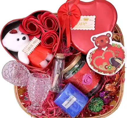 8. MANTOUSS Valentines Day Gift Hamper-Jar Of 8Pcs