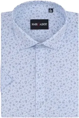 9. MARK & ALBERT Men's Half Sleeve Linen Shirt